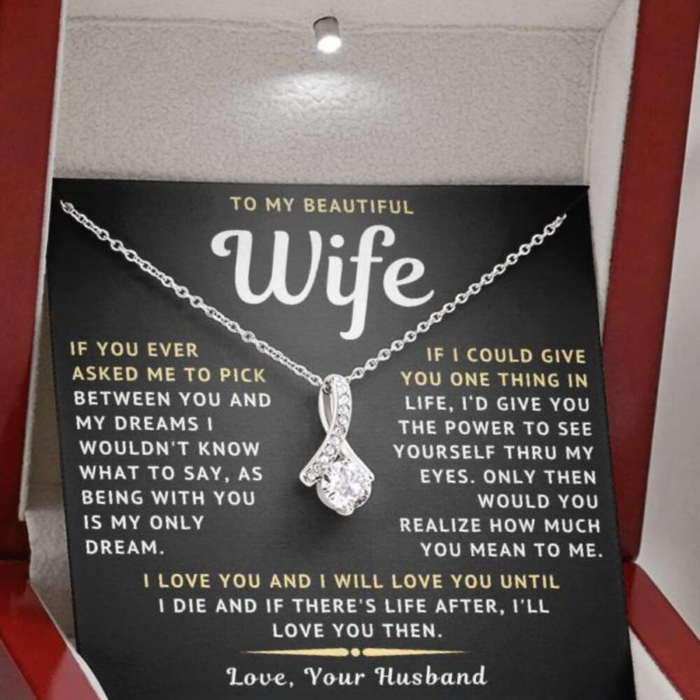 To My Beautiful Wife Necklace - Only Dream (189.lk.029-10)