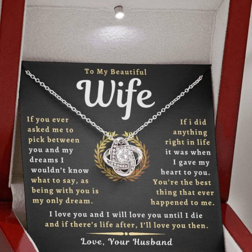 To My Beautiful Wife Necklace - Only Dream (189.lk.029-11)