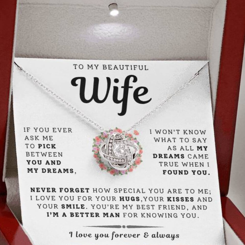 To My Beautiful Wife Necklace - Only Dream (189.lk.029-12)