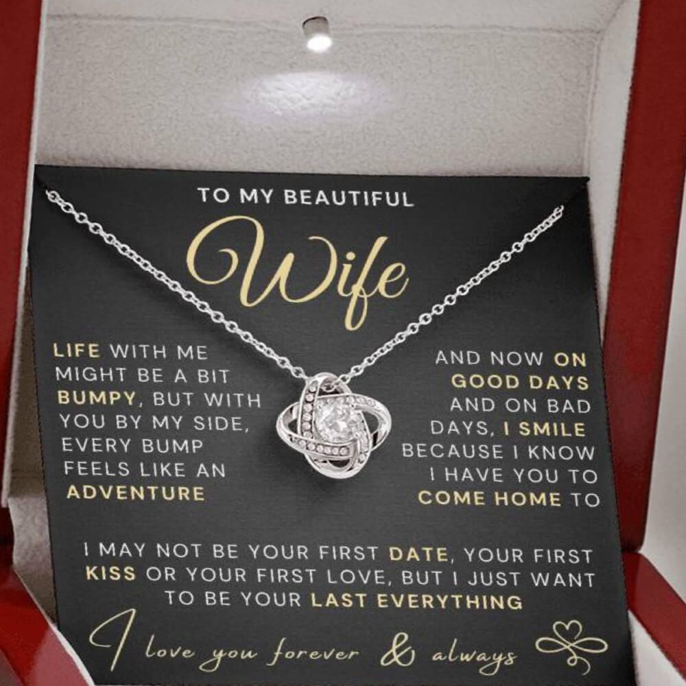 My Beautiful Wife Necklace - Life bumpy but adventurous (189.lk.034-3)