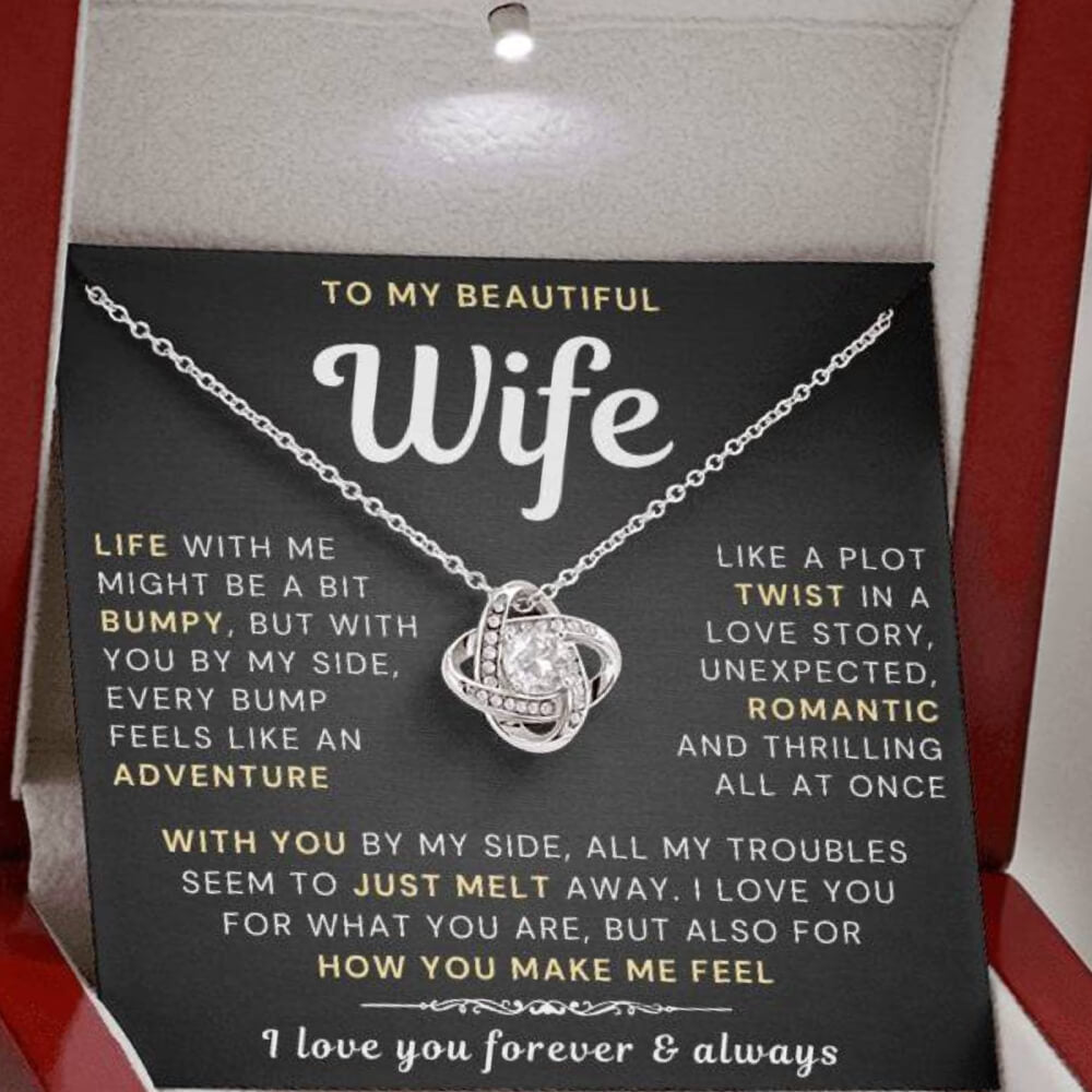 My Beautiful Wife Necklace - Life bumpy but adventurous (189.lk.034-5)