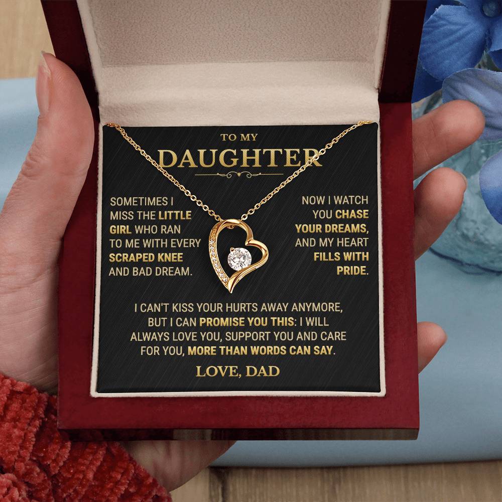 To My Daughter Necklace From Dad – My Heart Fills With Pride