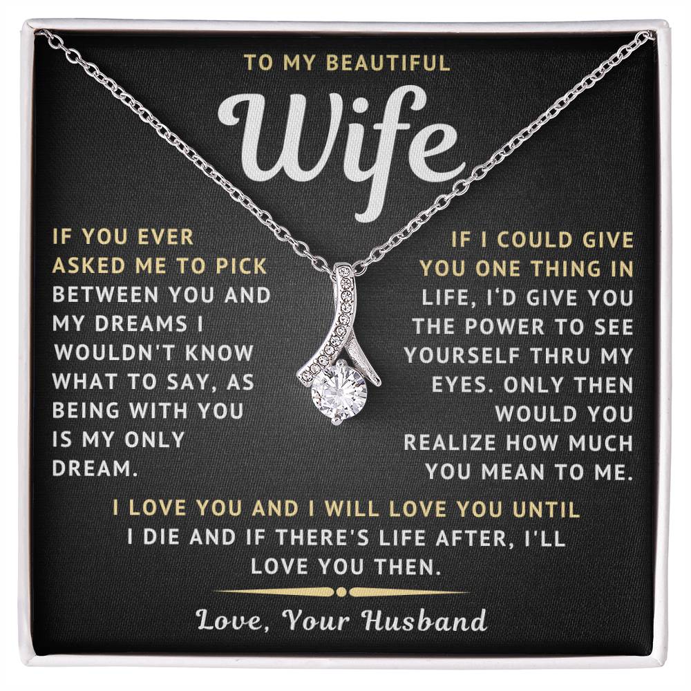 To My Beautiful Wife Necklace - Only Dream (189.lk.029-10)