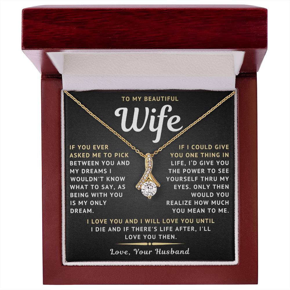 To My Beautiful Wife Necklace - Only Dream (189.lk.029-10)