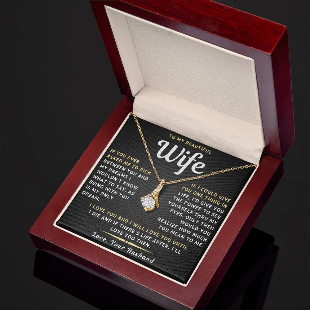 To My Beautiful Wife Necklace - Only Dream (189.lk.029-10)