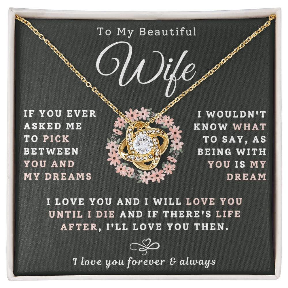 To My Beautiful Wife Necklace - My Dream (189.lk.029-5)