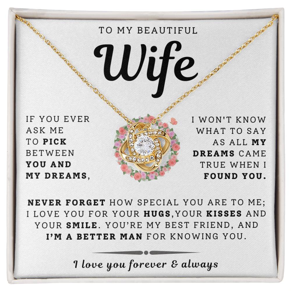 To My Beautiful Wife Necklace - Only Dream (189.lk.029-12)