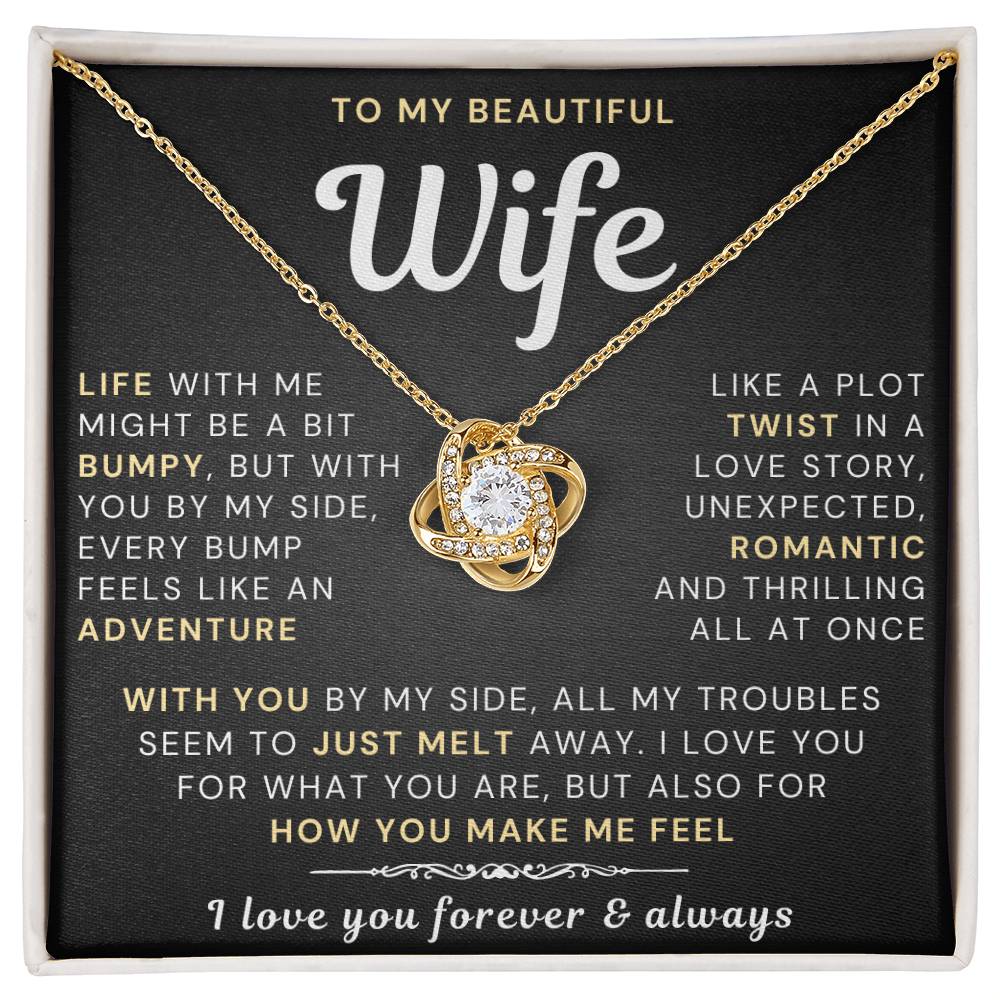 My Beautiful Wife Necklace - Life bumpy but adventurous (189.lk.034-5)