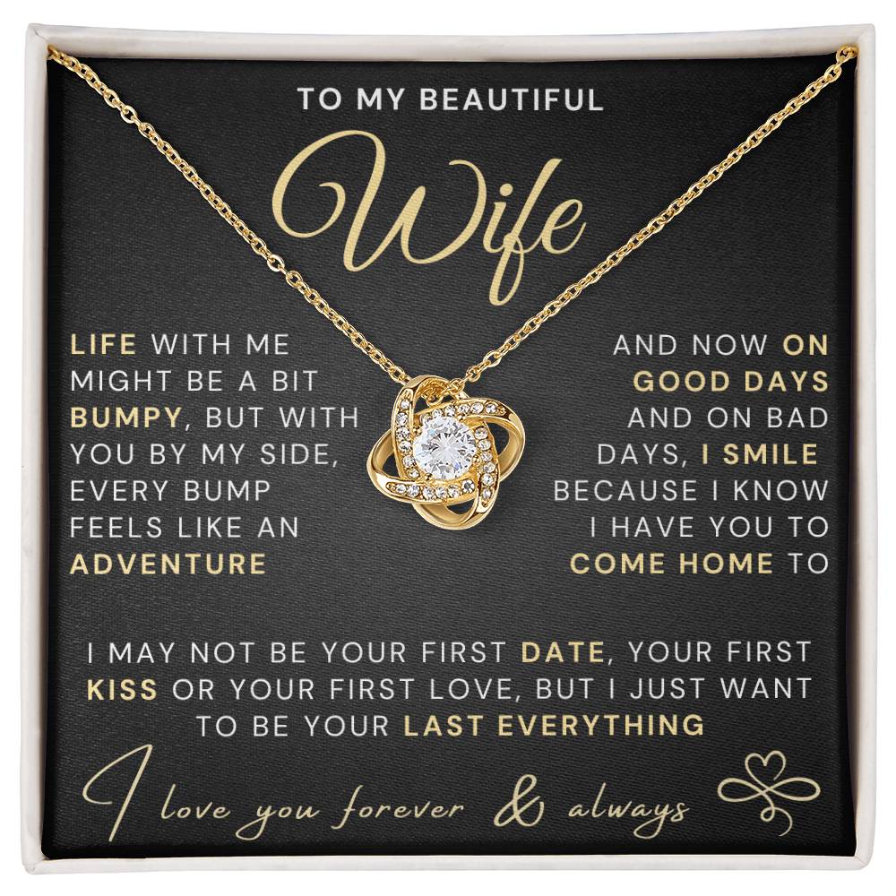My Beautiful Wife Necklace - Life bumpy but adventurous (189.lk.034-3)