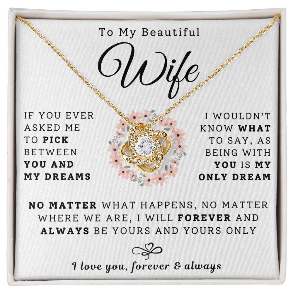 To My Beautiful Wife Necklace - My Dream (189.lk.029-7)
