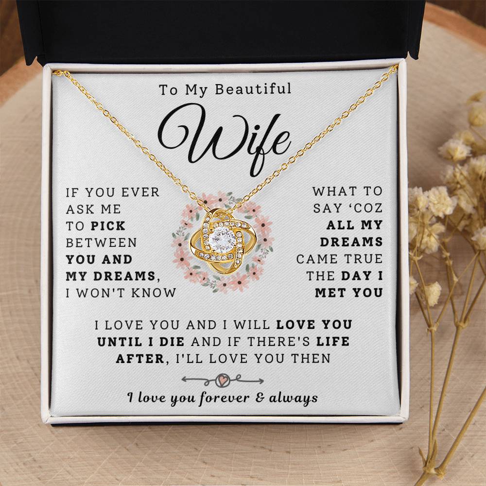 To My Beautiful Wife Necklace - Dreams Came True (189.lk.029-1)
