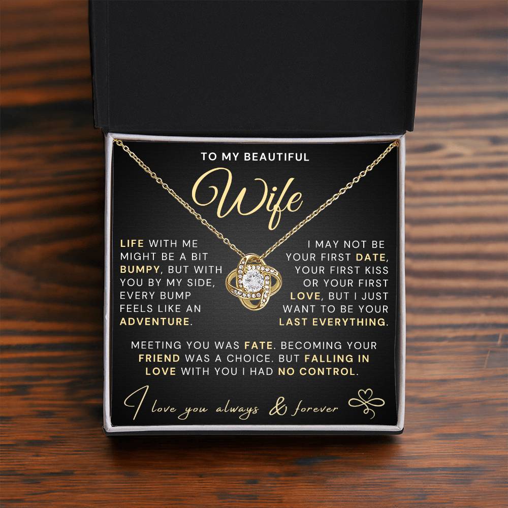 My Beautiful Wife Necklace - Life bumpy but adventurous (189.lk.034)