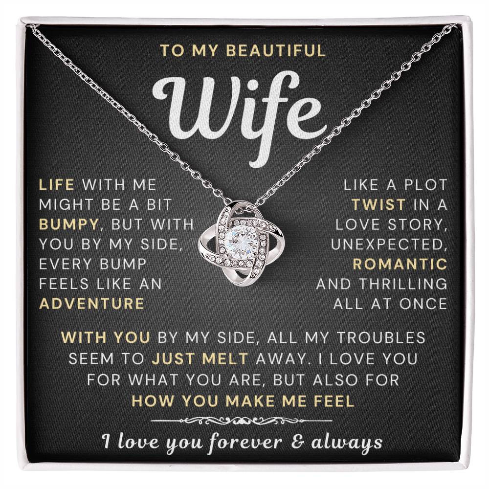 My Beautiful Wife Necklace - Life bumpy but adventurous (189.lk.034-5)