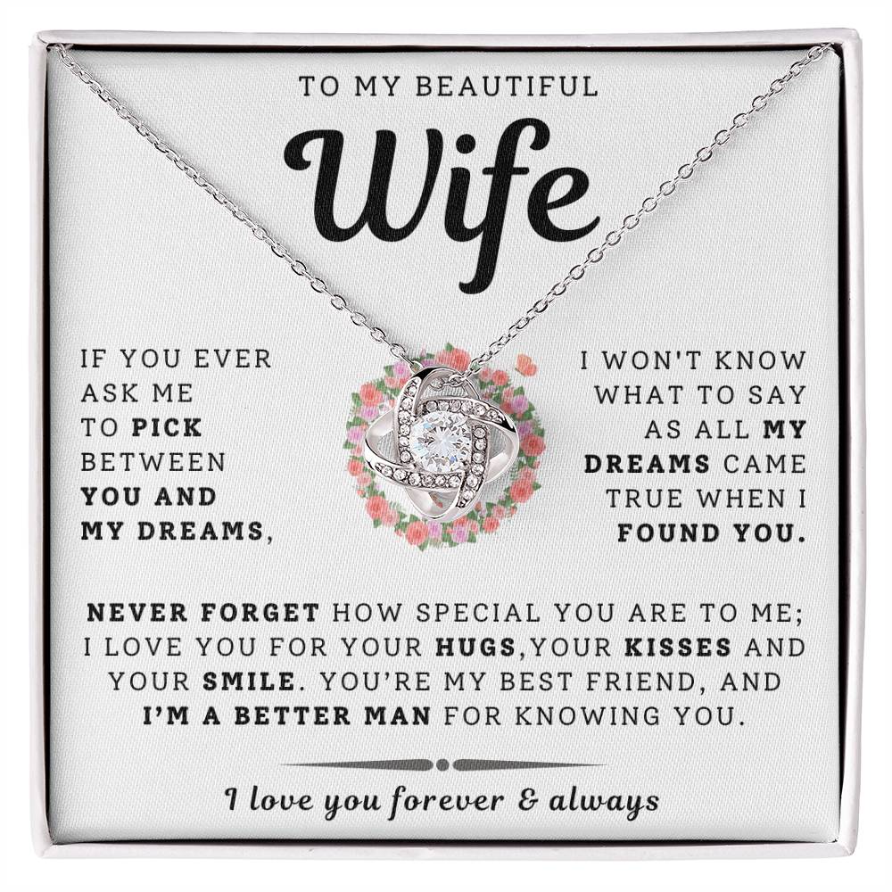 To My Beautiful Wife Necklace - Only Dream (189.lk.029-12)