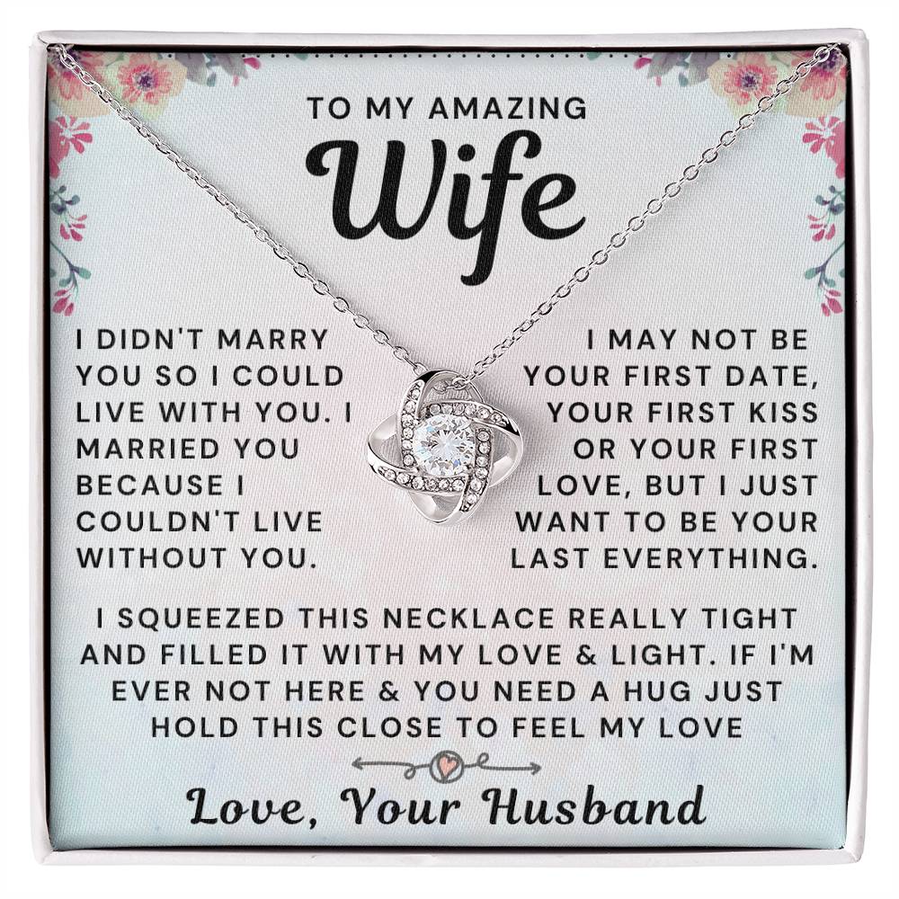 My Amazing Wife Necklace - I Couldn't Live Without You (189.al.006_2)