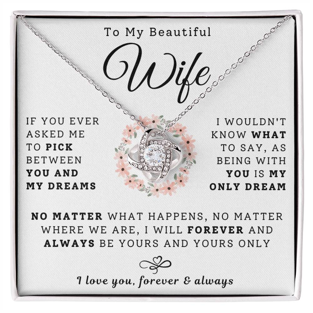 To My Beautiful Wife Necklace - My Dream (189.lk.029-7)