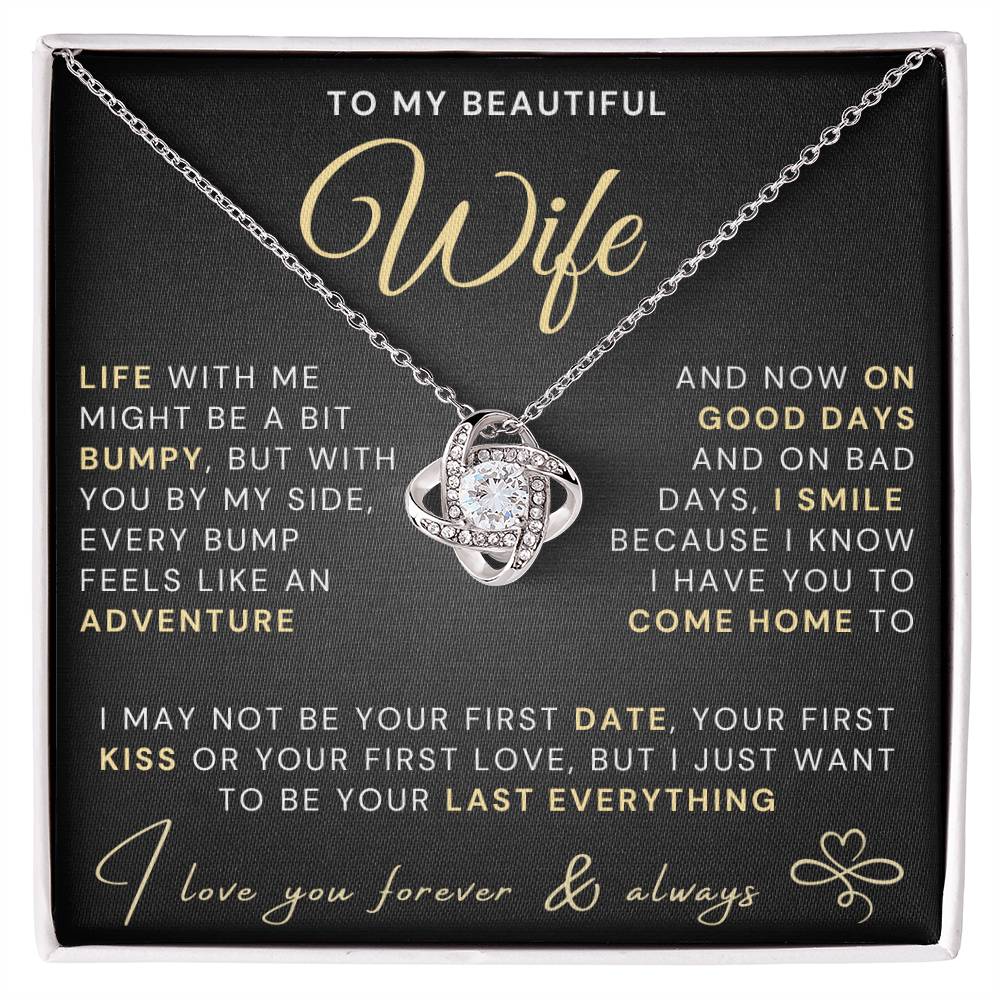 My Beautiful Wife Necklace - Life bumpy but adventurous (189.lk.034-3)