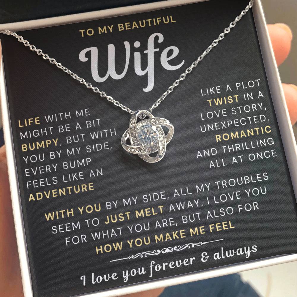 My Beautiful Wife Necklace - Life bumpy but adventurous (189.lk.034-5)