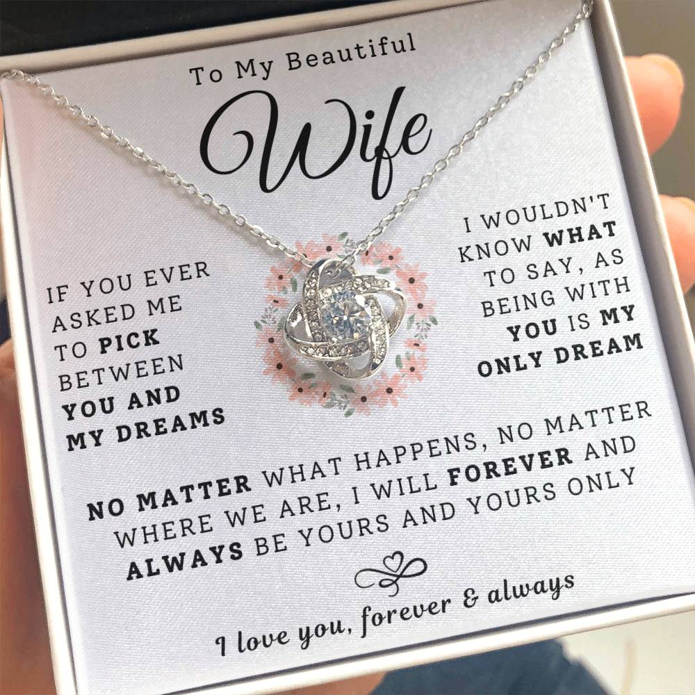 To My Beautiful Wife Necklace - My Dream (189.lk.029-7)