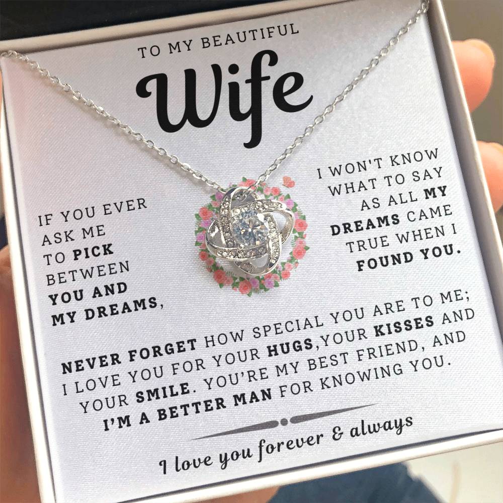 To My Beautiful Wife Necklace - Only Dream (189.lk.029-12)