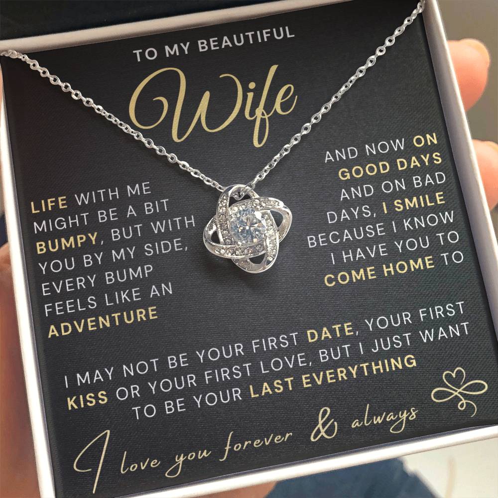My Beautiful Wife Necklace - Life bumpy but adventurous (189.lk.034-3)