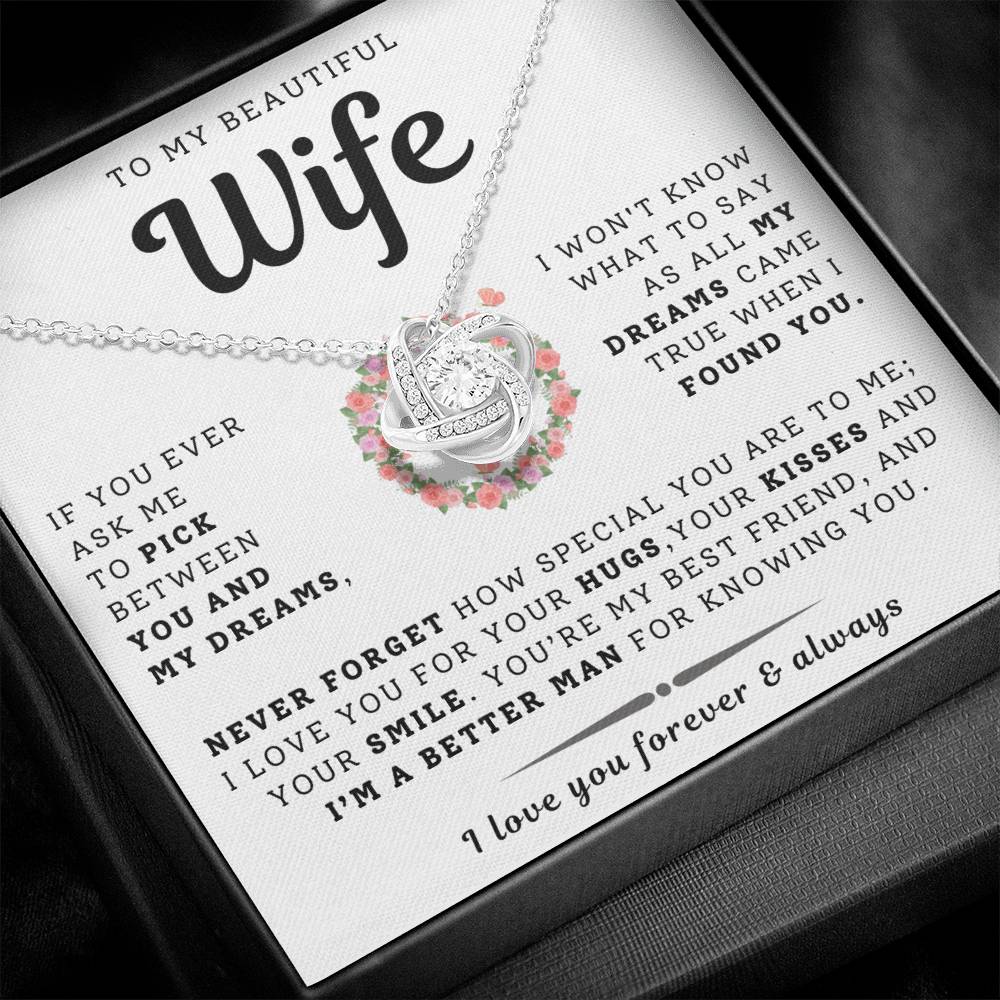 To My Beautiful Wife Necklace - Only Dream (189.lk.029-12)