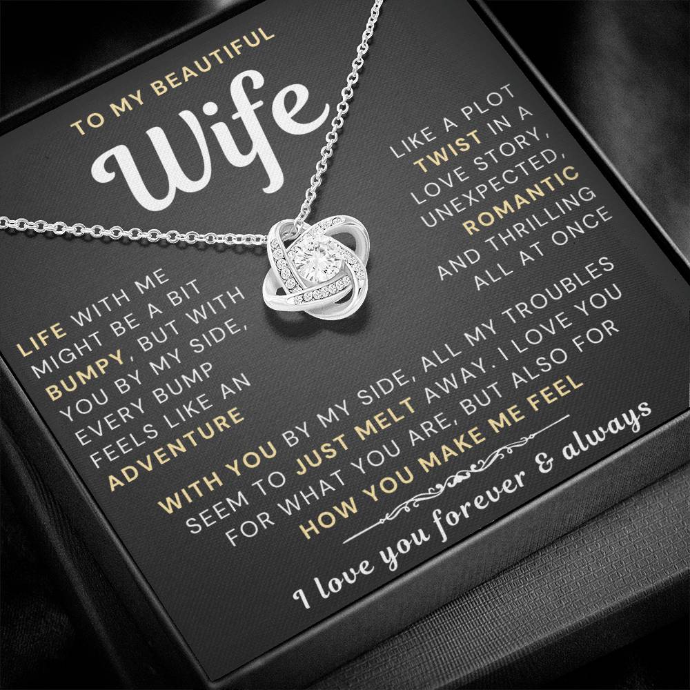 My Beautiful Wife Necklace - Life bumpy but adventurous (189.lk.034-5)