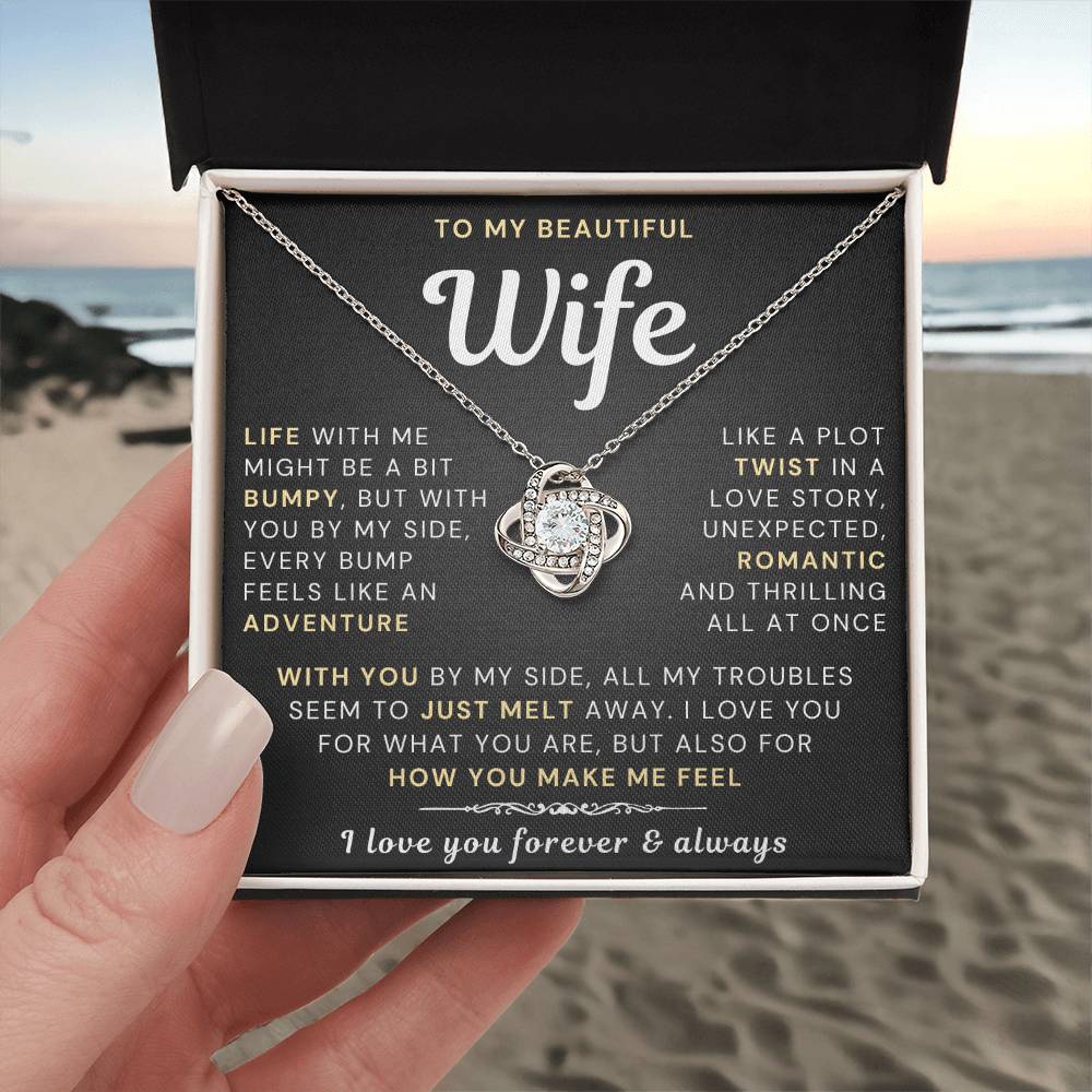 My Beautiful Wife Necklace - Life bumpy but adventurous (189.lk.034-5)