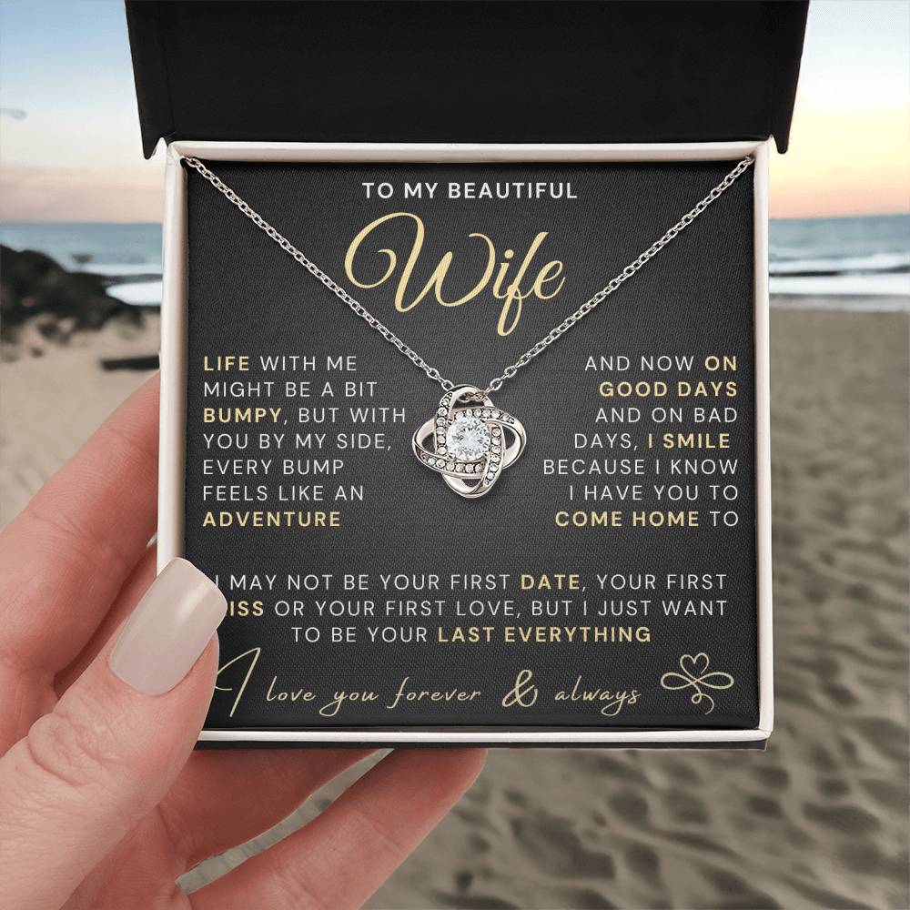 My Beautiful Wife Necklace - Life bumpy but adventurous (189.lk.034-3)
