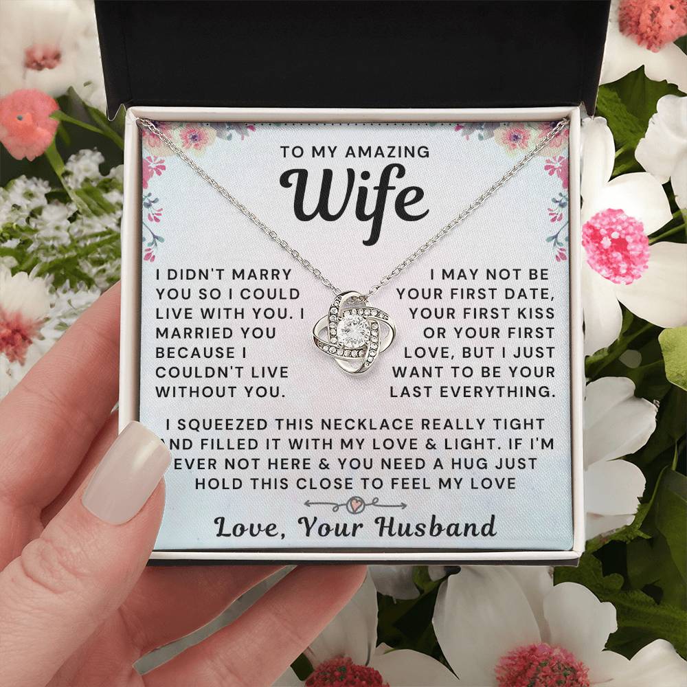 My Amazing Wife Necklace - I Couldn't Live Without You (189.al.006_2)