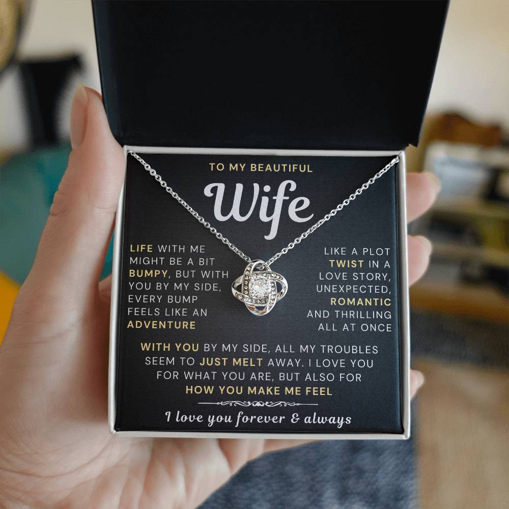 My Beautiful Wife Necklace - Life bumpy but adventurous (189.lk.034-5)