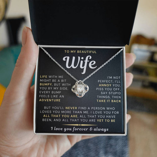 My Beautiful Wife Necklace - Life bumpy but adventurous (189.lk.034-4)