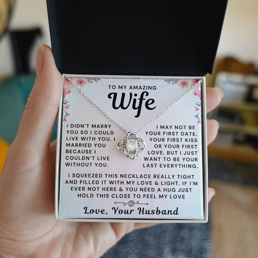 My Amazing Wife Necklace - I Couldn't Live Without You (189.al.006_2)