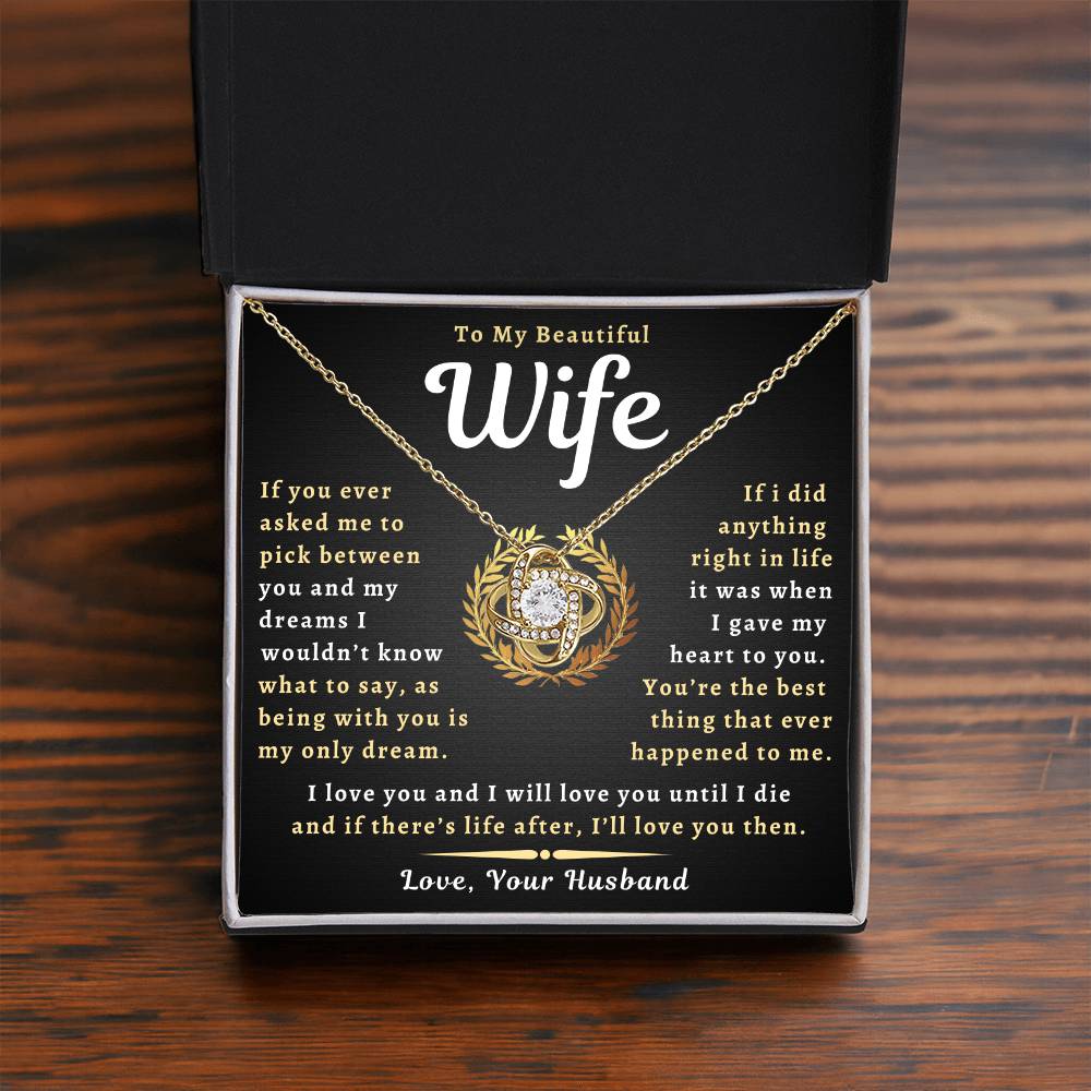 To My Beautiful Wife Necklace - Only Dream (189.lk.029-11)