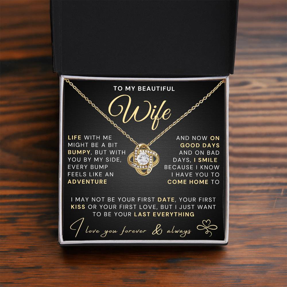 My Beautiful Wife Necklace - Life bumpy but adventurous (189.lk.034-3)