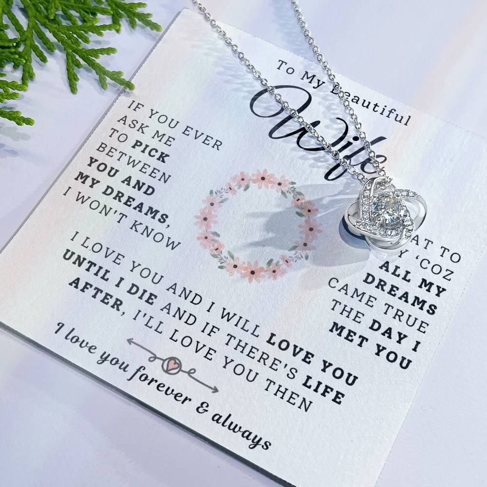 To My Beautiful Wife Necklace - Dreams Came True (189.lk.029-1)
