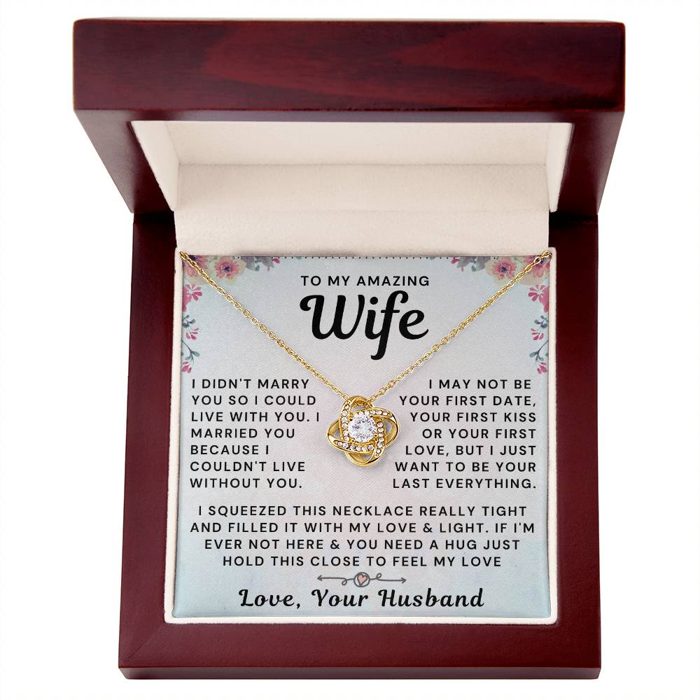 My Amazing Wife Necklace - I Couldn't Live Without You (189.al.006_2)