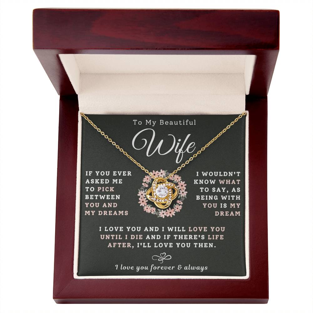 To My Beautiful Wife Necklace - My Dream (189.lk.029-5)