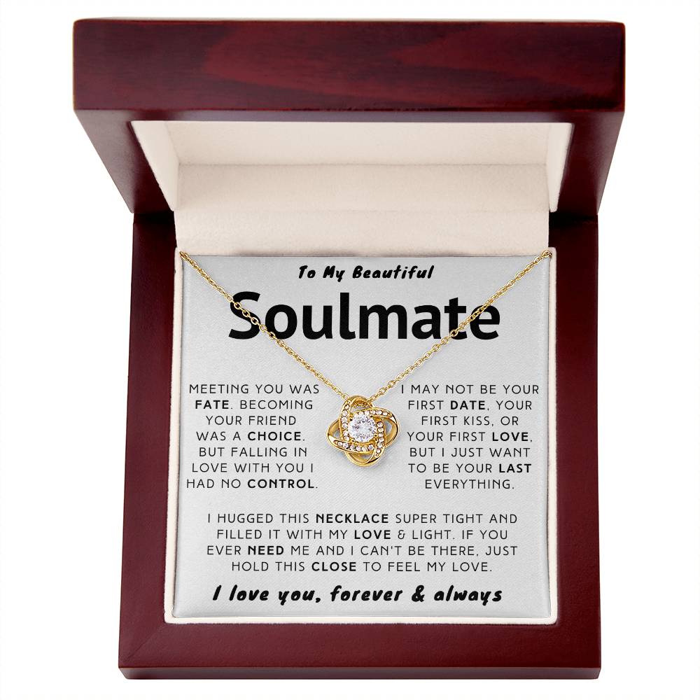Alexa's Gifts Valentine's Day necklace To My Soulmate | Women birthday gift | Best birthday gifts for her | Birthday gift for wife | Girlfriend anniversary necklace