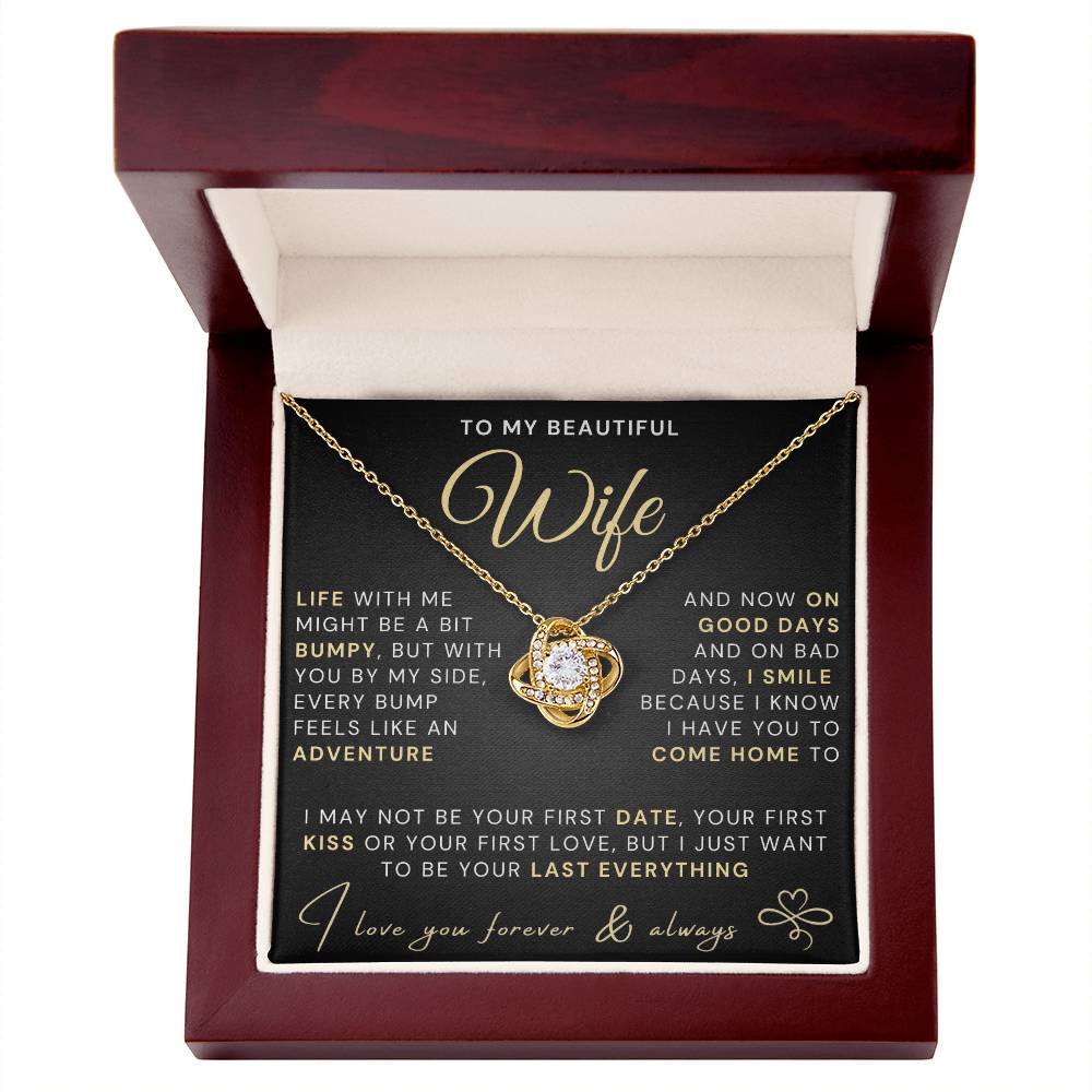 My Beautiful Wife Necklace - Life bumpy but adventurous (189.lk.034-3)