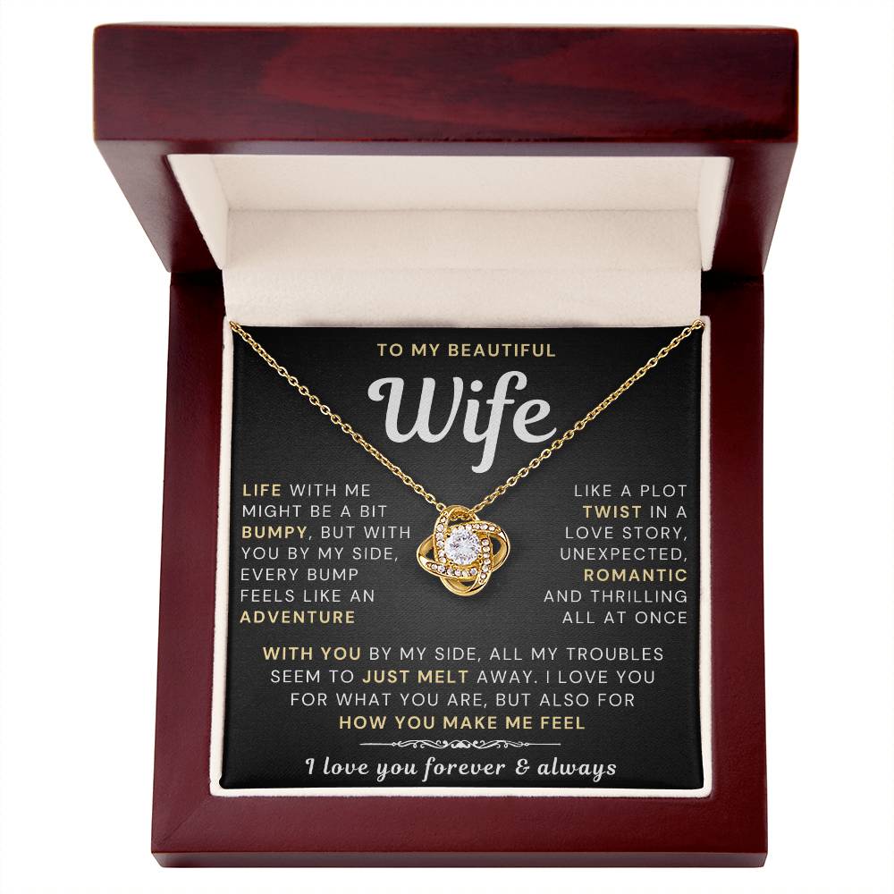 My Beautiful Wife Necklace - Life bumpy but adventurous (189.lk.034-5)
