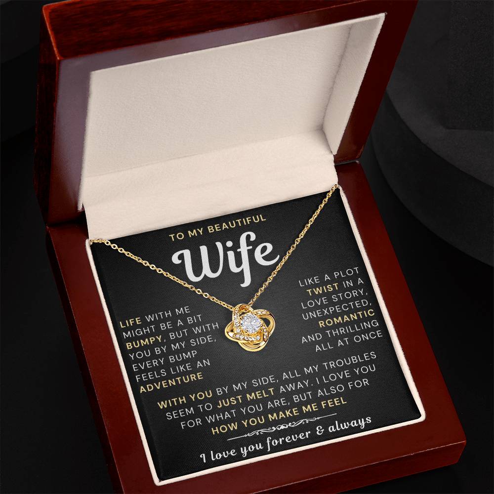 My Beautiful Wife Necklace - Life bumpy but adventurous (189.lk.034-5)