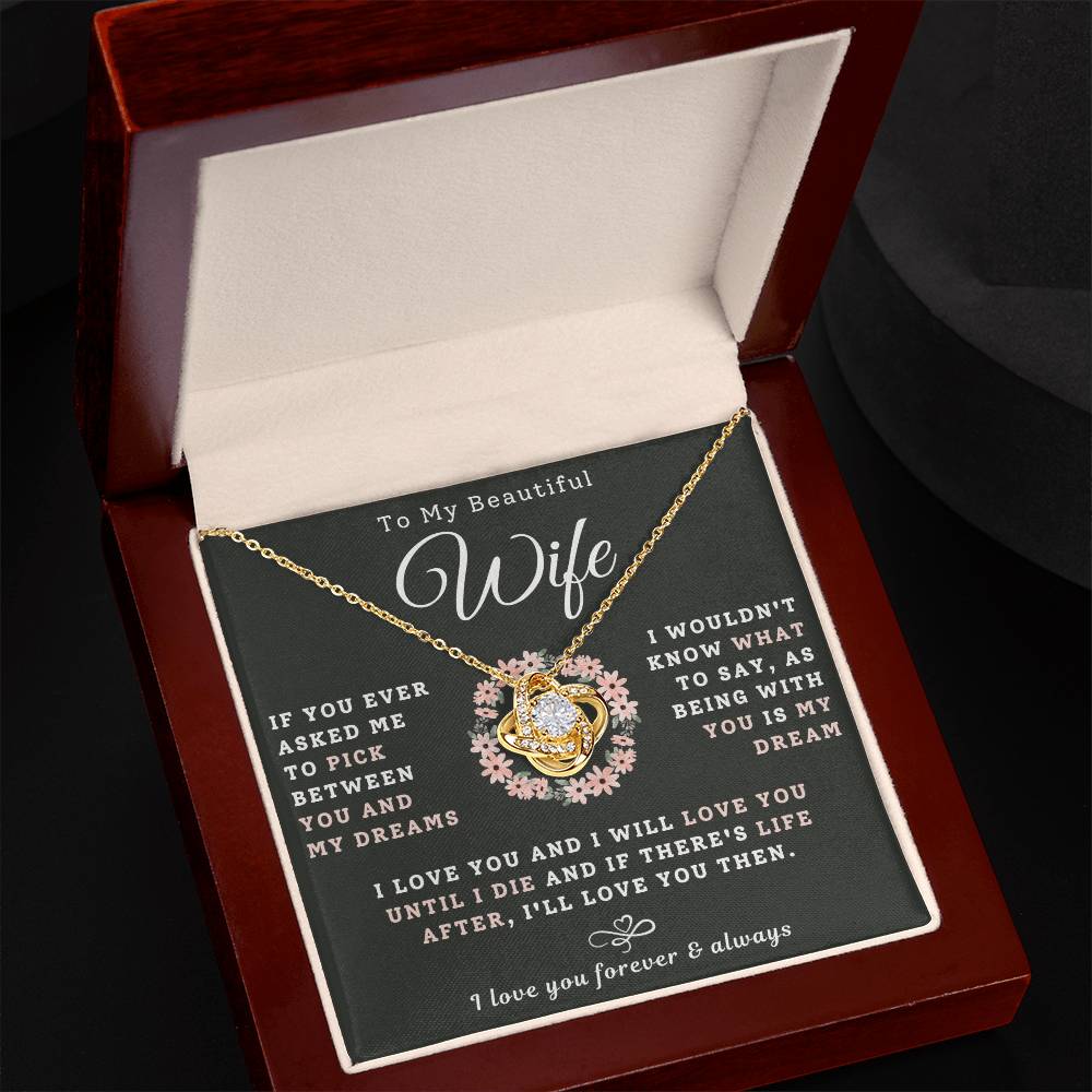 To My Beautiful Wife Necklace - My Dream (189.lk.029-5)