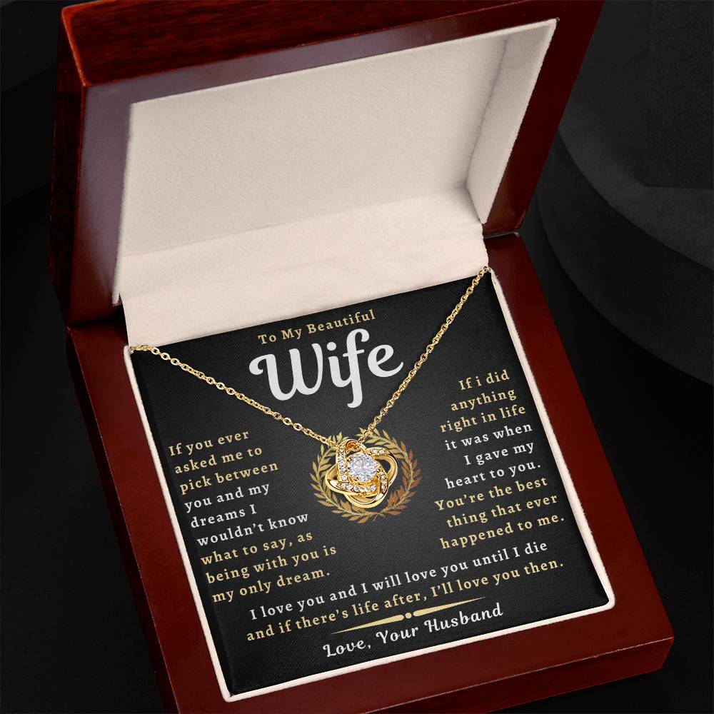 To My Beautiful Wife Necklace - Only Dream (189.lk.029-11)