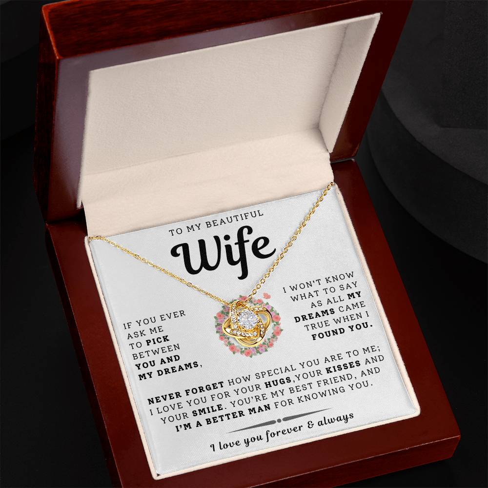 To My Beautiful Wife Necklace - Only Dream (189.lk.029-12)