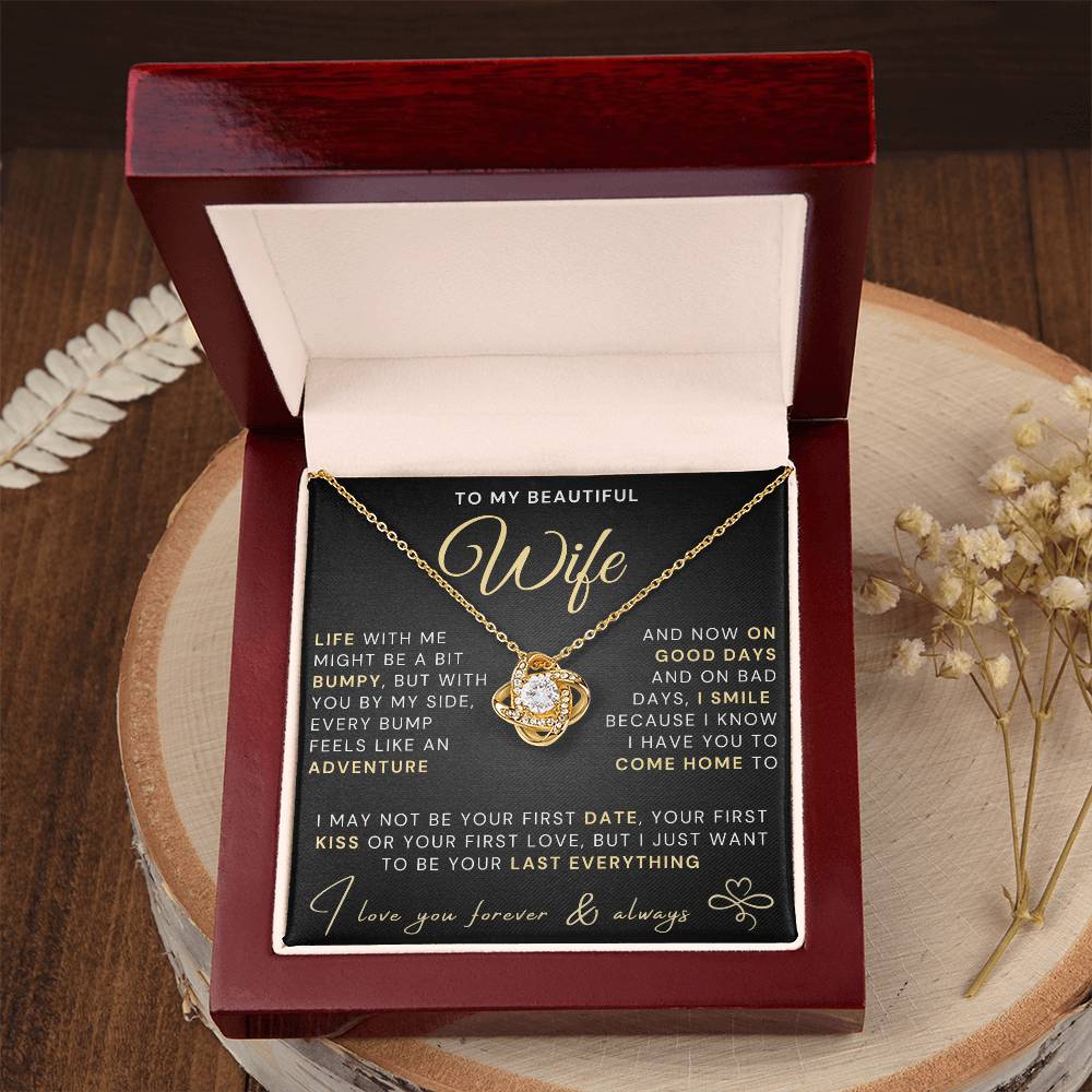 My Beautiful Wife Necklace - Life bumpy but adventurous (189.lk.034-3)