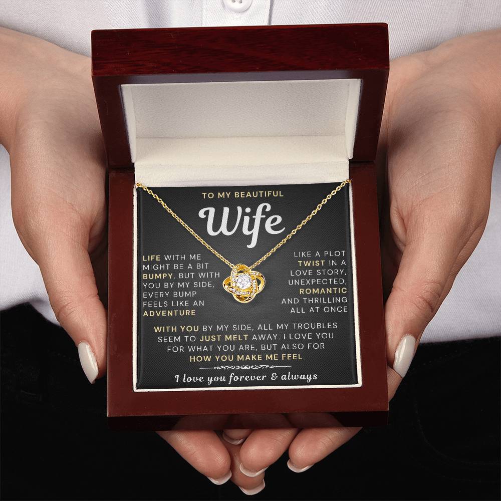 My Beautiful Wife Necklace - Life bumpy but adventurous (189.lk.034-5)