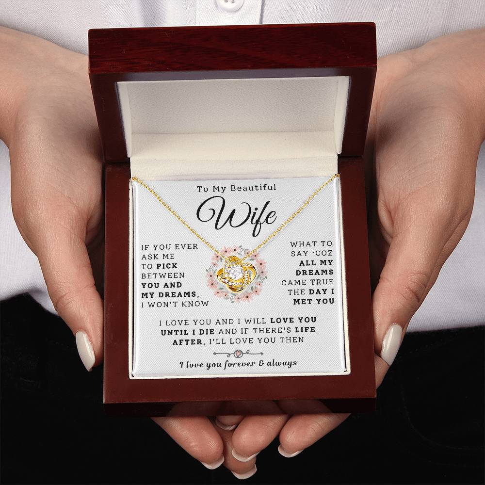 To My Beautiful Wife Necklace - Dreams Came True (189.lk.029-1)