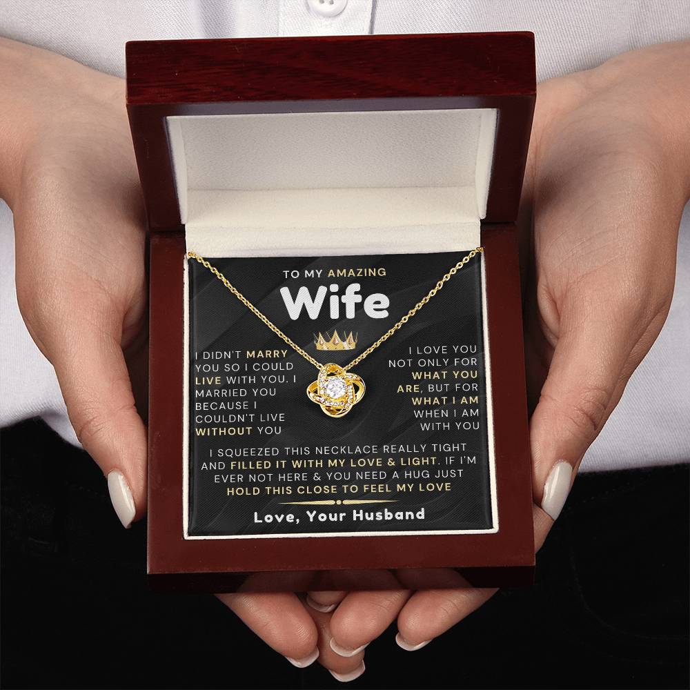 My Amazing Wife Necklace - I Couldn't Live Without You (189.al.006_6)