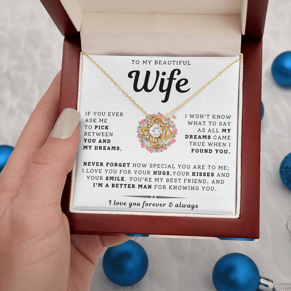 To My Beautiful Wife Necklace - Only Dream (189.lk.029-12)